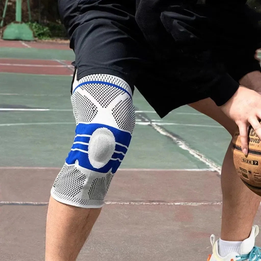 Rodillera deportiva con varillas de protección y gel