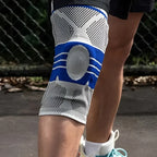 Rodillera deportiva con varillas de protección y gel
