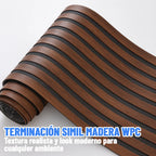 Rollo Adhesivo Símil Ripado Wpc Madera 3mts X 60cm Premium ®