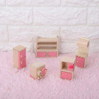 Set cocina de juguete en madera 5 piezas