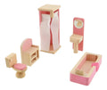 Set baño en madera de juguete