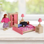 Set dormitorio en madera de juguete