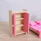 Set dormitorio en madera de juguete