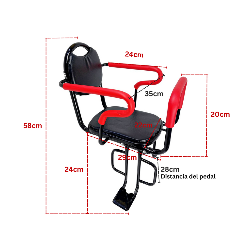 Silla Bicicleta Niños Trasera Requiere Parrilla Con Posapies