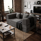 Sillon Teddy 3 Cuerpos Con Posavasos Teddy Cama Living Tela