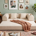Sillón Teddy de 3 cuerpos con posavasos