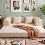 Sillon Teddy 3 Cuerpos Con Posavasos Teddy Cama Living Tela