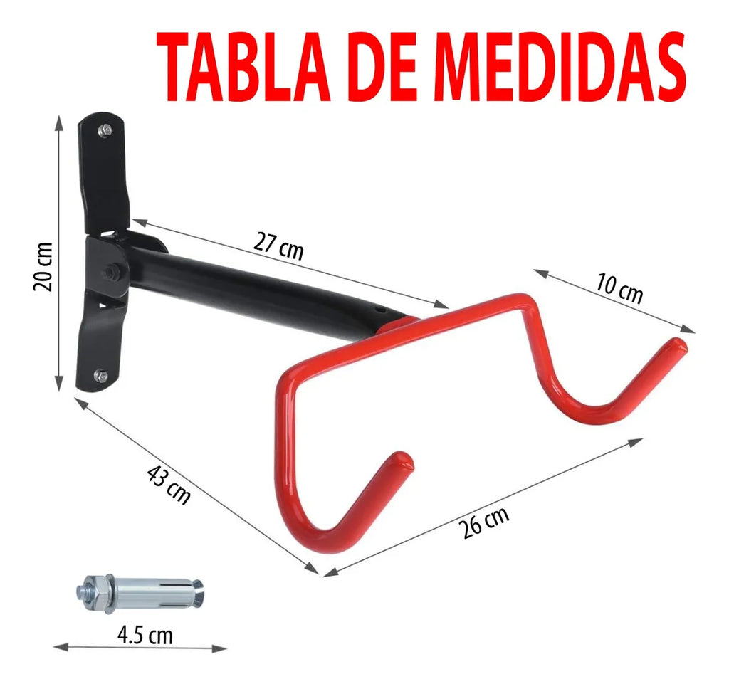 Soporte para colgar bicicleta en pared