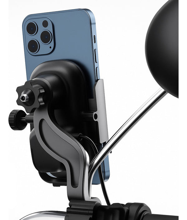 Soporte de celular con cargador USB