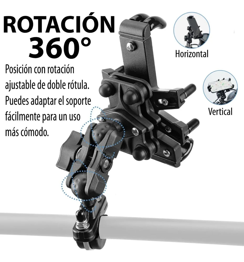 Soporte Celular Motos Bicicletas Scooter Aluminio