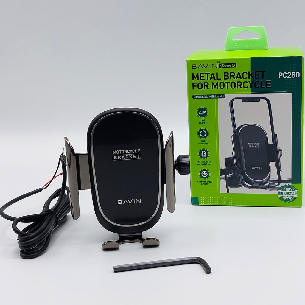 Soporte de celular con cargador USB