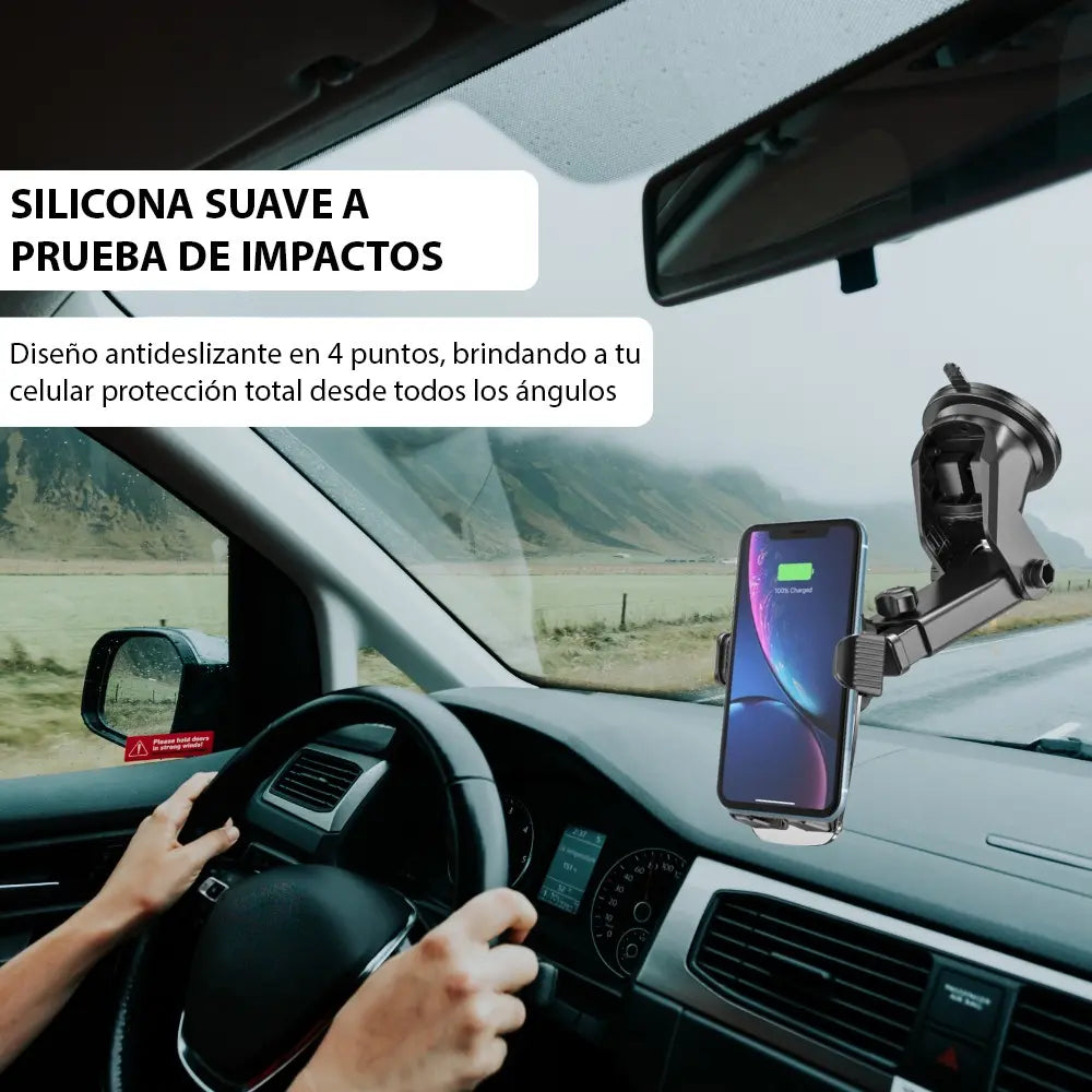 Soporte de celular con bentosa para auto