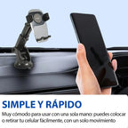Soporte de celular con bentosa para auto