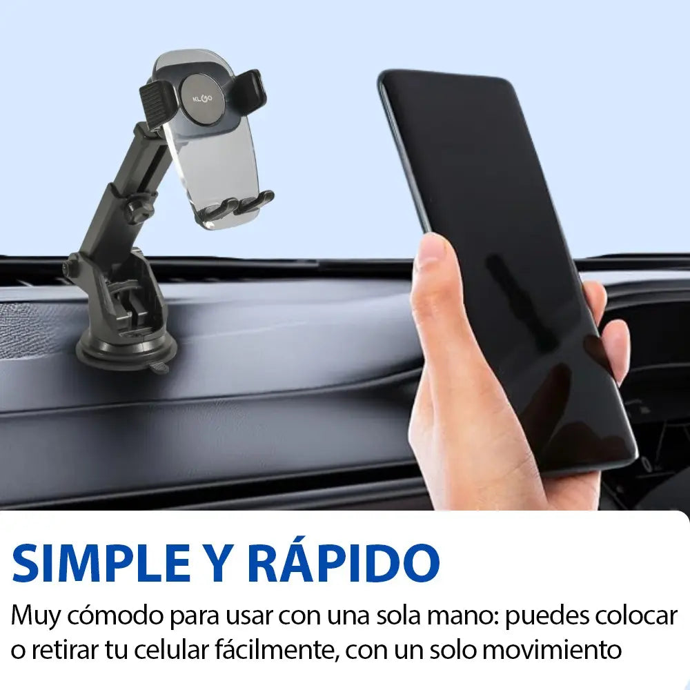 Soporte de celular con bentosa para auto