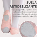 Zapatilla De Ballet Lona Entrenamiento Con Puntera Reforzada