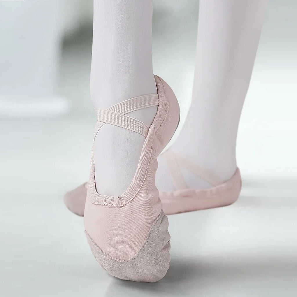 Zapatilla De Ballet Lona Entrenamiento Con Puntera Reforzada