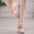 Zapatilla De Ballet Lona Entrenamiento Con Puntera Reforzada