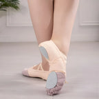 Zapatilla De Ballet Lona Entrenamiento Con Puntera Reforzada