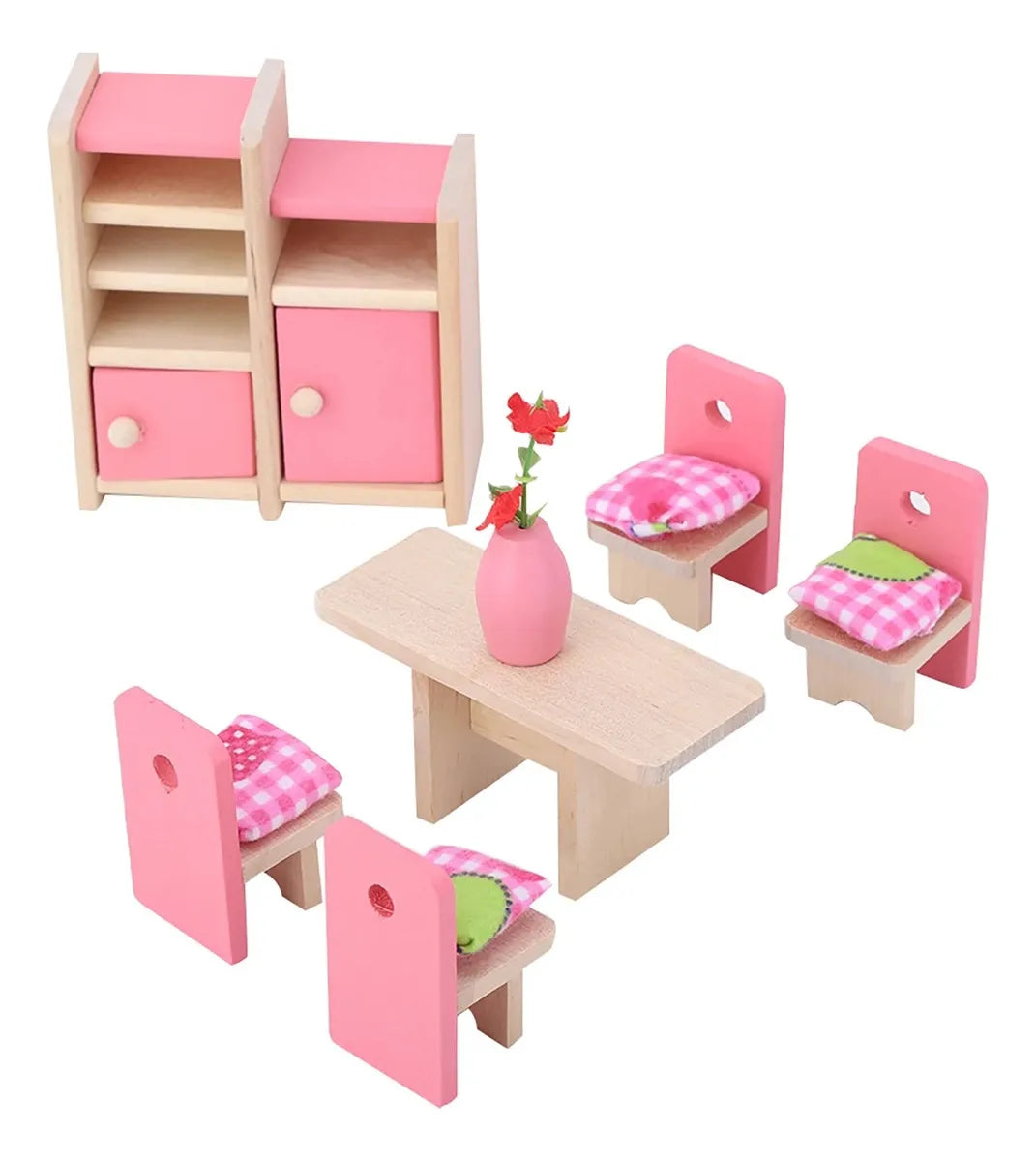 Set comedor de juguete en madera