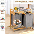 Organizador de 2 compartimentos extraíbles