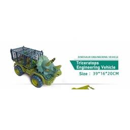 DINO ZOO TRUCK TRICERATOPS DINOSAUR ENGINEERING JUGUETE