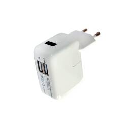 Cargador USB 2 Puertos 2.1A/ 1A