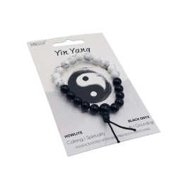 PULSERA REIKI CHAKRA YIN YANG PIEDRAS PRECIOSAS