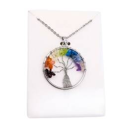 COLLAR CHAKRA NECKLACE REIKI RBOL DE LA VIDA