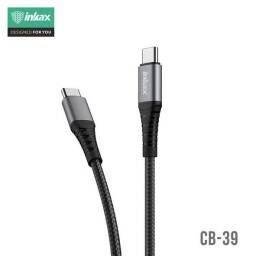 CABLE DE CARGA INKAX 3.1A USB- USB C 1 METRO CB-39 NEGRO