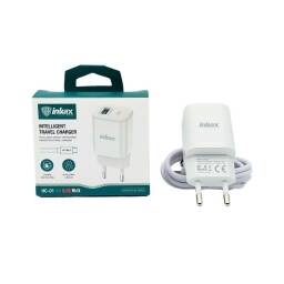 CARGADOR INTELIGENTE INKAX CON CABLE USB -TIPO C 1 METRO 2.1 A HC-01-TYPE C