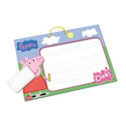 PIZARRA DOBLE FAX EN MADERA PEPPA PIG