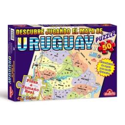 JUEGO DE CAJA MAXI PUZZLE URUGUAY DESCUBRE JUGANDO - MADEINCHINAUY