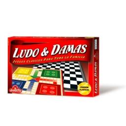 JUEGO DE CAJA LUDO y DAMAS - MADEINCHINAUY - 