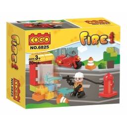 Cogo Juego Didactico Infantil Beginner Bombero 20 Piezas St